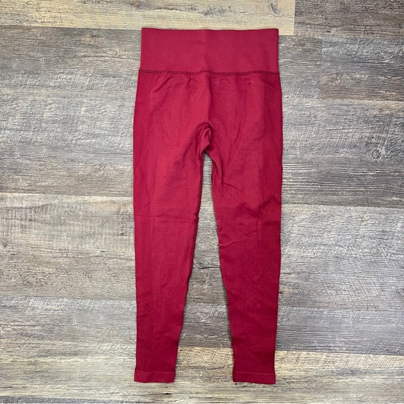 NWT Mend athletics wine red athletic legging pants size medium M B48 - Picture 3 of 3
